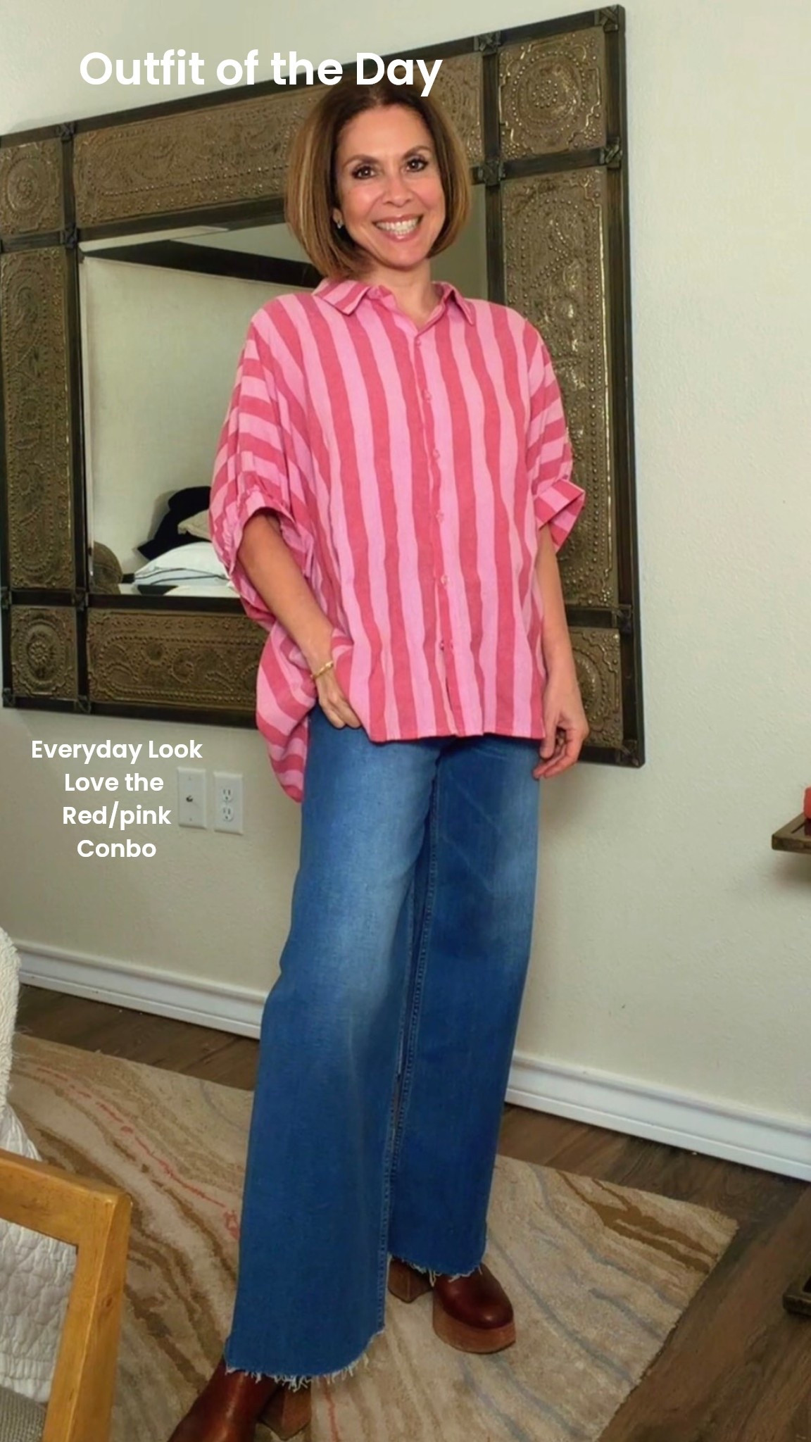 Super cute & comfy never goes out of style ✨
This striped shirt is such an easy win—perfect for a Valentine’s vibe 💕 or just a casual-chic transitional look you can wear on repeat.
Paired it with my new cropped Pistola jeans and I’m obsessed with how effortless yet put-together this combo feels.

Both pieces are incredibly versatile, cute, and chic—dress them up or keep them relaxed.
Wearing small in the top and size 25 in the jeans.

Thank you so much for stopping by, my friend 🤍
Namaste ✨


#EverydayStyle
#CasualChic
#ValentinesStyle
#EffortlessFashion
#ChicAndComfy
#ModernClassic
#StyledWithLove

#LTKSeasonal #LTKOver40