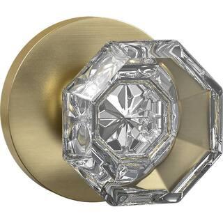 Delaney Hardware Solid Brass Satin Brass Dummy Door Knob Single BV925-624 - The Home Depot | The Home Depot