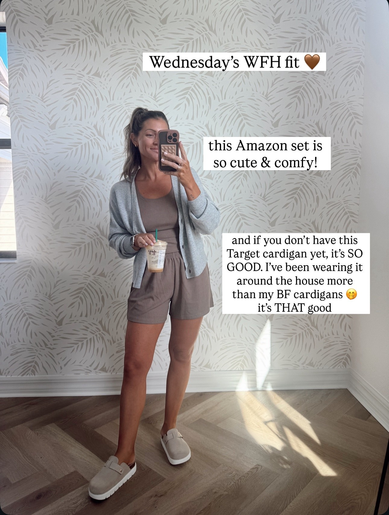 WFH outfit
Small set // XS cardigan 