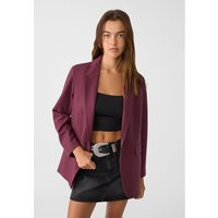 Stradivarius Regular fit blazer Burgundy S | Stradivarius (UK)