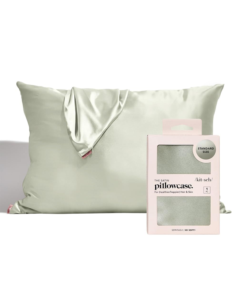 Kitsch Satin Pillowcase for Hair & Skin - Softer Than Silk Pillowcase for Hair and Skin | Cooling... | Amazon (US)