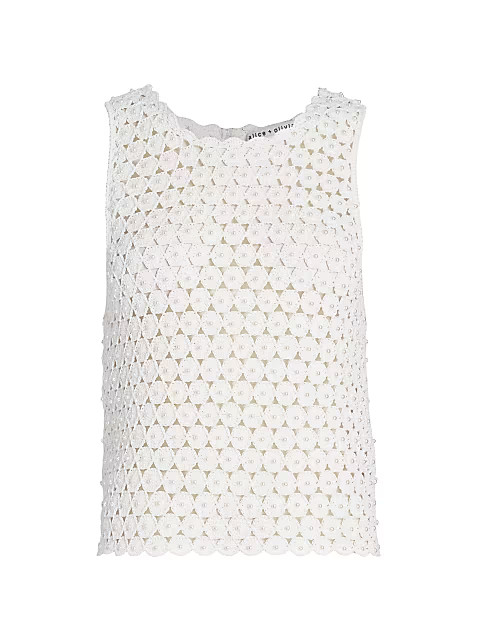 Reva Pearl Crochet Top | Saks Fifth Avenue