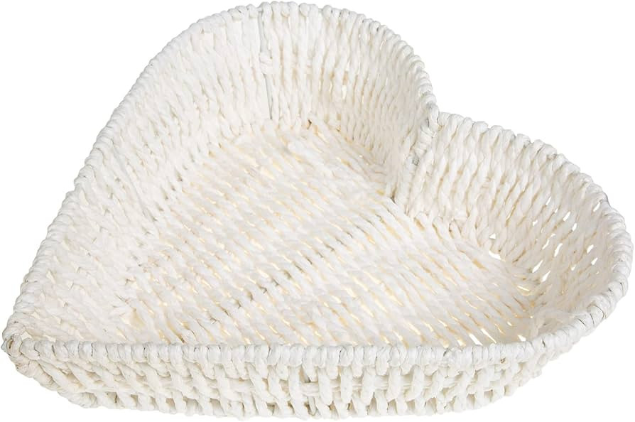 Cabilock Heart Shaped Rattan Basket Vegetable Fruit Bread Baskets for Storage Basket Desktop Sund... | Amazon (US)