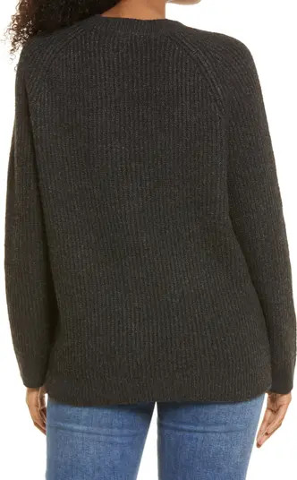 Plaited Stitch Recycled Blend Crewneck Sweater | Nordstrom