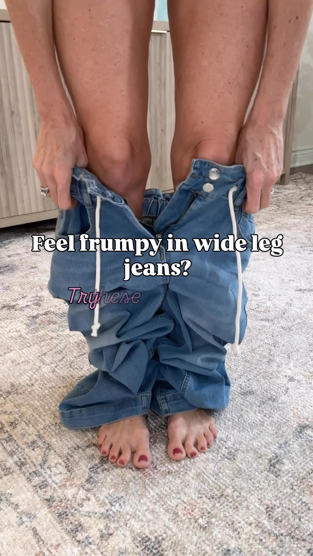 These Amazon wide leg jeans have all the style but none of the frump! They feature a high and stretchy waistband with an exposed tie. The relaxed fit is super comfy and the perfectly placed back pockets give a nice 🍑 lift!

They come in 6 sizes and 13 colors. Inseam is 29 inch. I'm wearing a size small, color Azure Mood.

#LTKootd #LTKOver40 #LTKgrwm