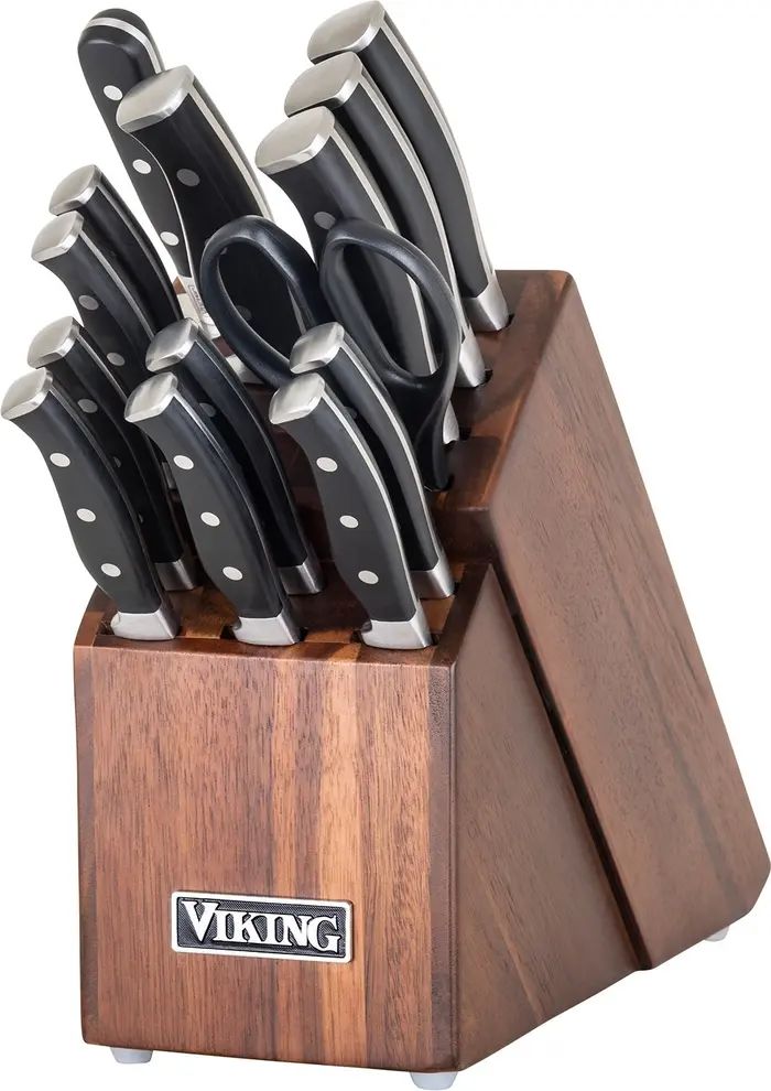 15-Piece German Steel & Acacia Wood Knife Block Set | Nordstrom