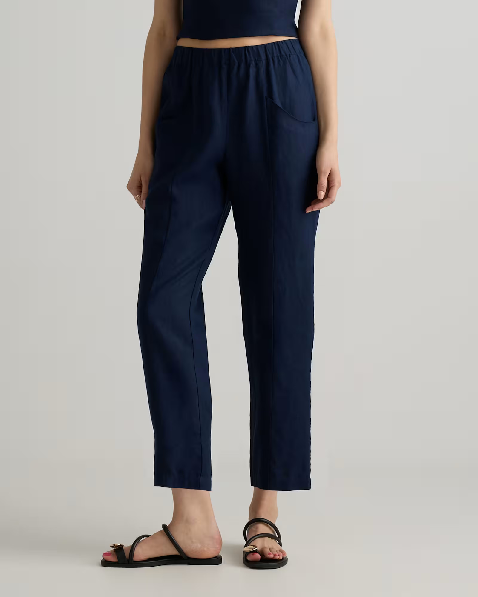 100% European Linen Tapered Ankle Pants | Quince