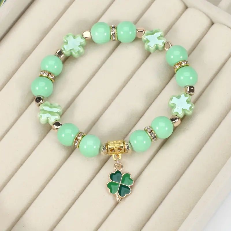 St. Patrick's Day Bracelet Four Leaf Clover Shape Pendant - Temu | Temu Affiliate Program