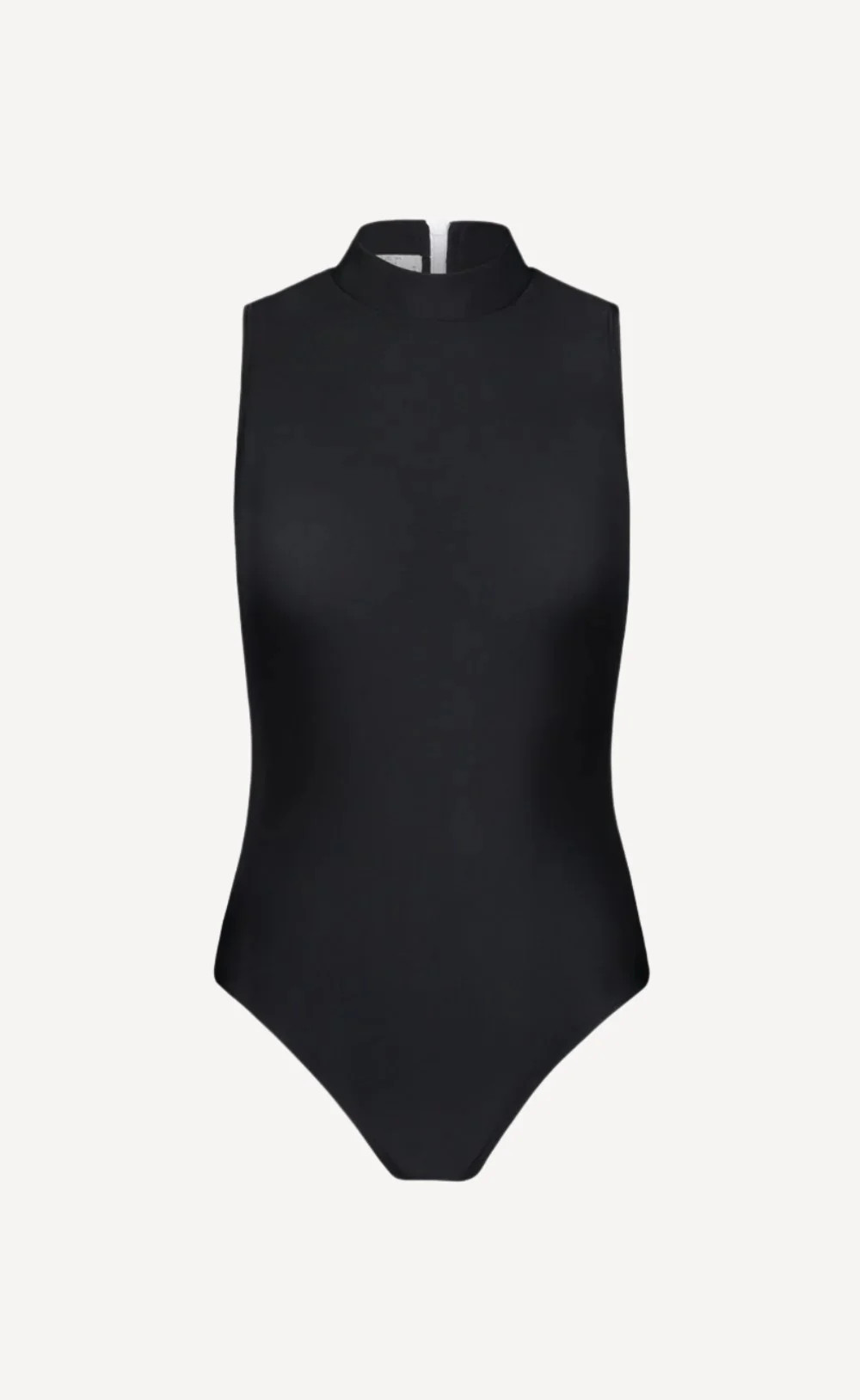 Sleeveless Mock-Neck Swimsuit | cover swim