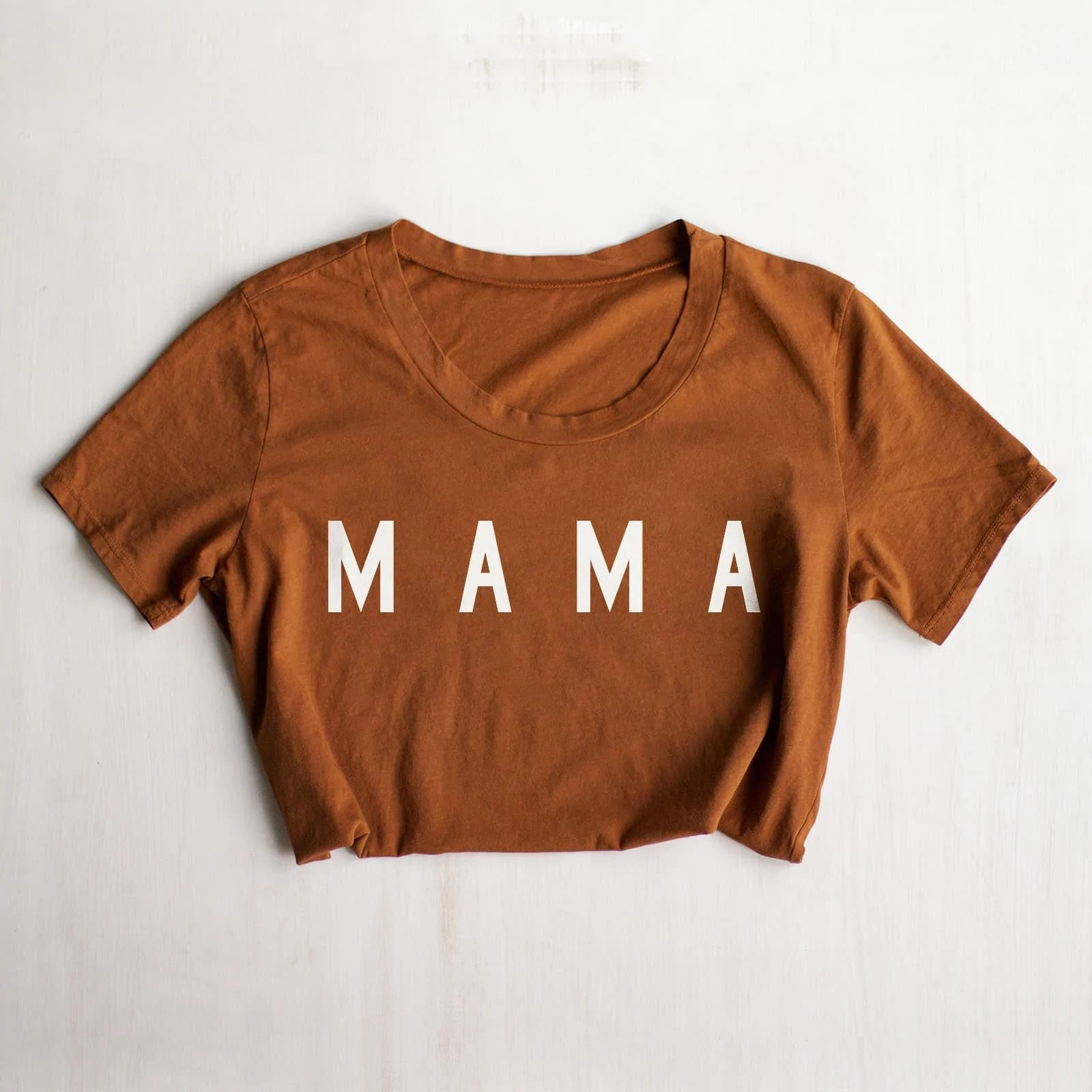 Hand Designed Womens T-Shirt in Football Color, Mama Tee in Football Color - Ford And Wyatt | Ford and Wyatt