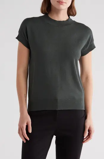 T Tahari Short Sleeve Crew Sweater in Jungle Green at Nordstrom Rack, Size Small | Nordstrom Rack
