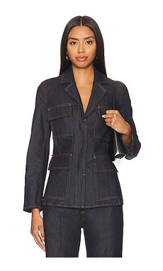 A.L.C. Stevie Jacket in Undone Denim from Revolve.com | Revolve Clothing (Global)
