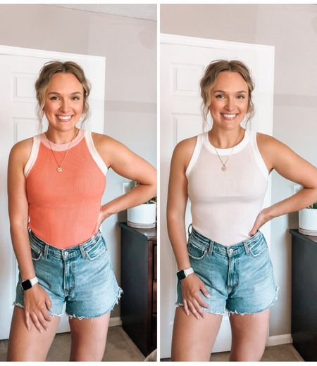 Love these tanks for a simple and cute summer outfit 🧡☀️
Wearing a size medium and they have plenty of length! 

#LTKFindsUnder50 #LTKStyleTip #LTKMidsize
