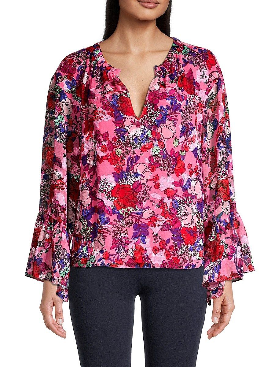 Tanya Taylor Women's Harper Floral Top - Size L | Saks Fifth Avenue OFF 5TH