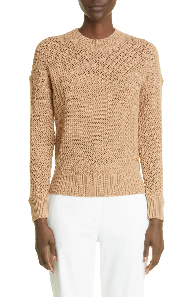 Open Knit Wool Sweater | Nordstrom