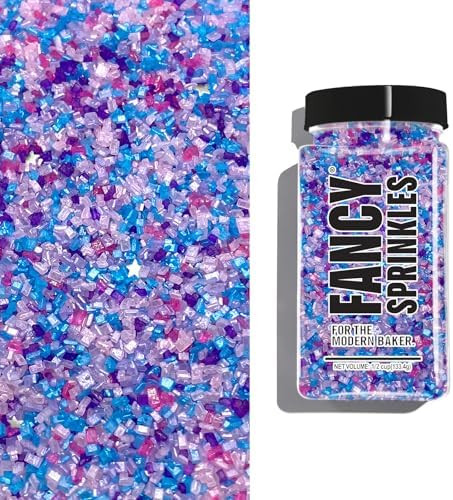 Fancy Sprinkles Enchanted Fancy Sugar Pearlescent Pastel Blue, Pink, Purple and Lavender Sugar Cr... | Amazon (US)