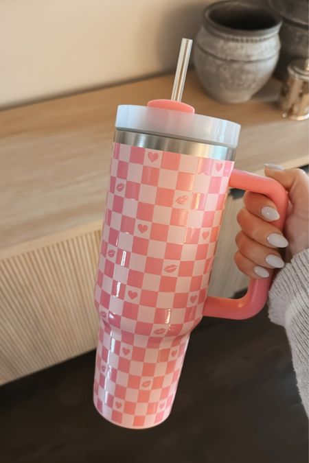 How adorable is this Stanley Inspired Valentines Day cup?!! 😍😍💗🩷💖

#giftidea #valentinesday #tumbler 

#LTKSeasonal #LTKMostLoved #LTKhome