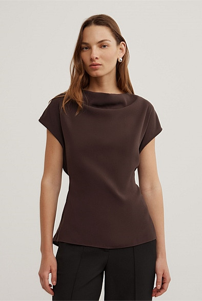 Cowl Tie Belt Top | Witchery (AU)