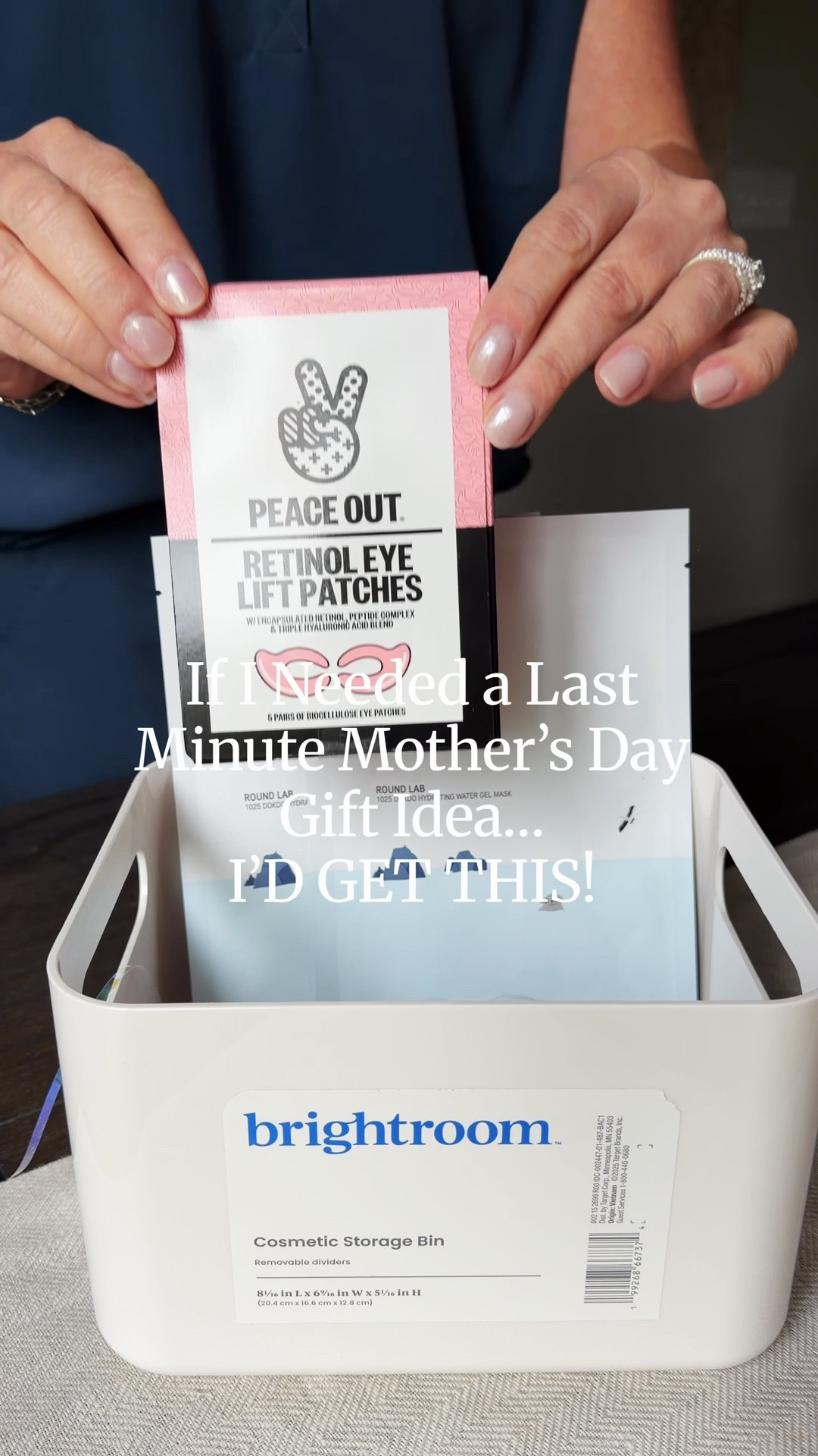 If you need a last-minute Mother’s Day gift… this is such a good one!

I grabbed a cute cosmetic bin from Target and filled it with some of my favorite beauty finds 

Think Divi, grace & stella, body scrub, Finery, EOS hand lotion and more. 

It’s easy, customizable, and feels way more thoughtful than just picking one thing. 

Perfect for moms, friends, or anyone who deserves a little self-care moment  

Honestly… I’d be happy to get this too 😂

Linking everything I used so you can build your own 👇

mothers day gift ideas, beauty gift basket, target finds, self care gift set, skincare gift ideas, affordable gift ideas, last minute gift, beauty favorites

#ltkgiftguide #mothersdaygift #targetfinds #beautygift #selfcareideas

#LTKMothersDay #LTKdayinmylife #LTKmomlife