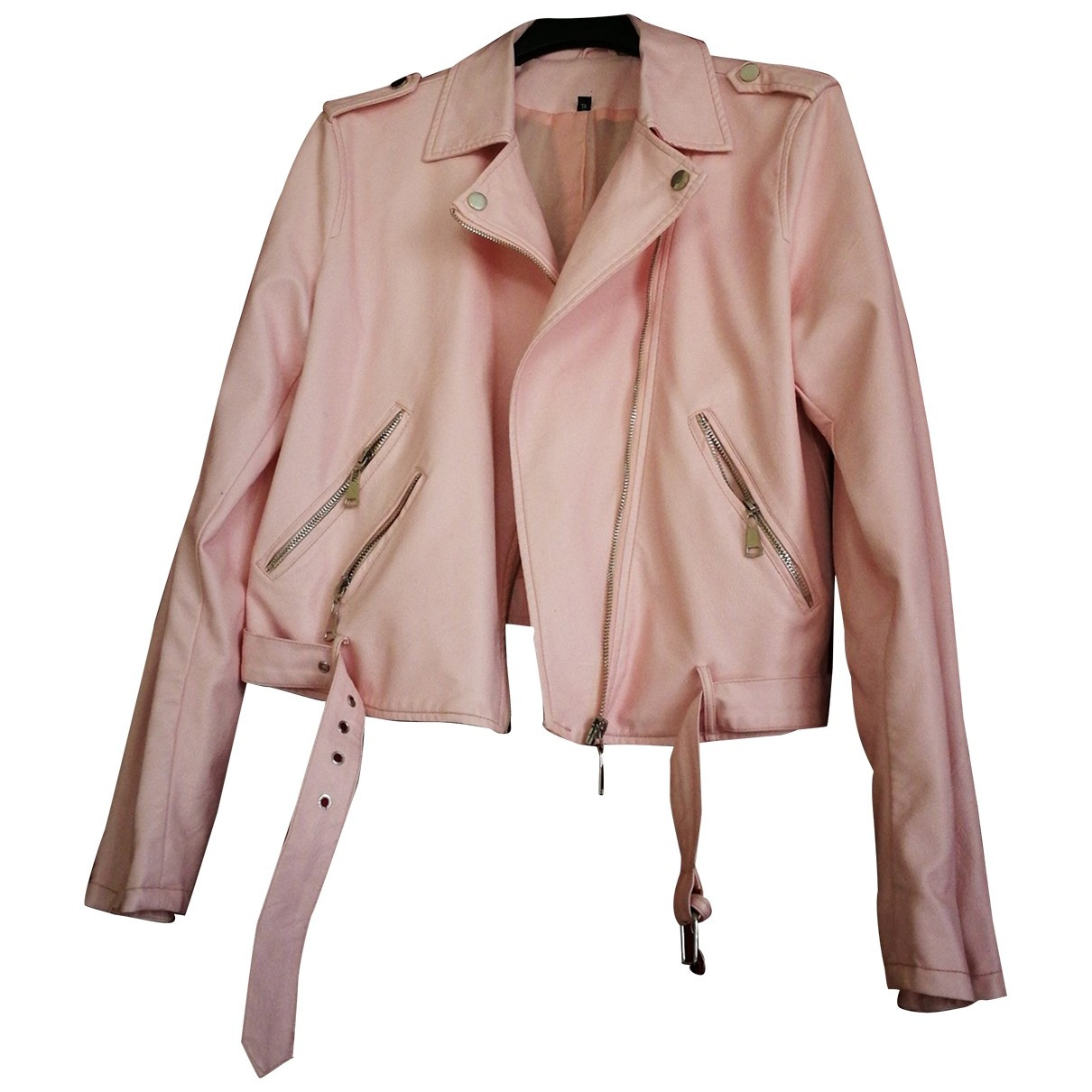 Non Signé / Unsigned Pink Leather jacket for Women XL International | Vestiaire Collective (Global)