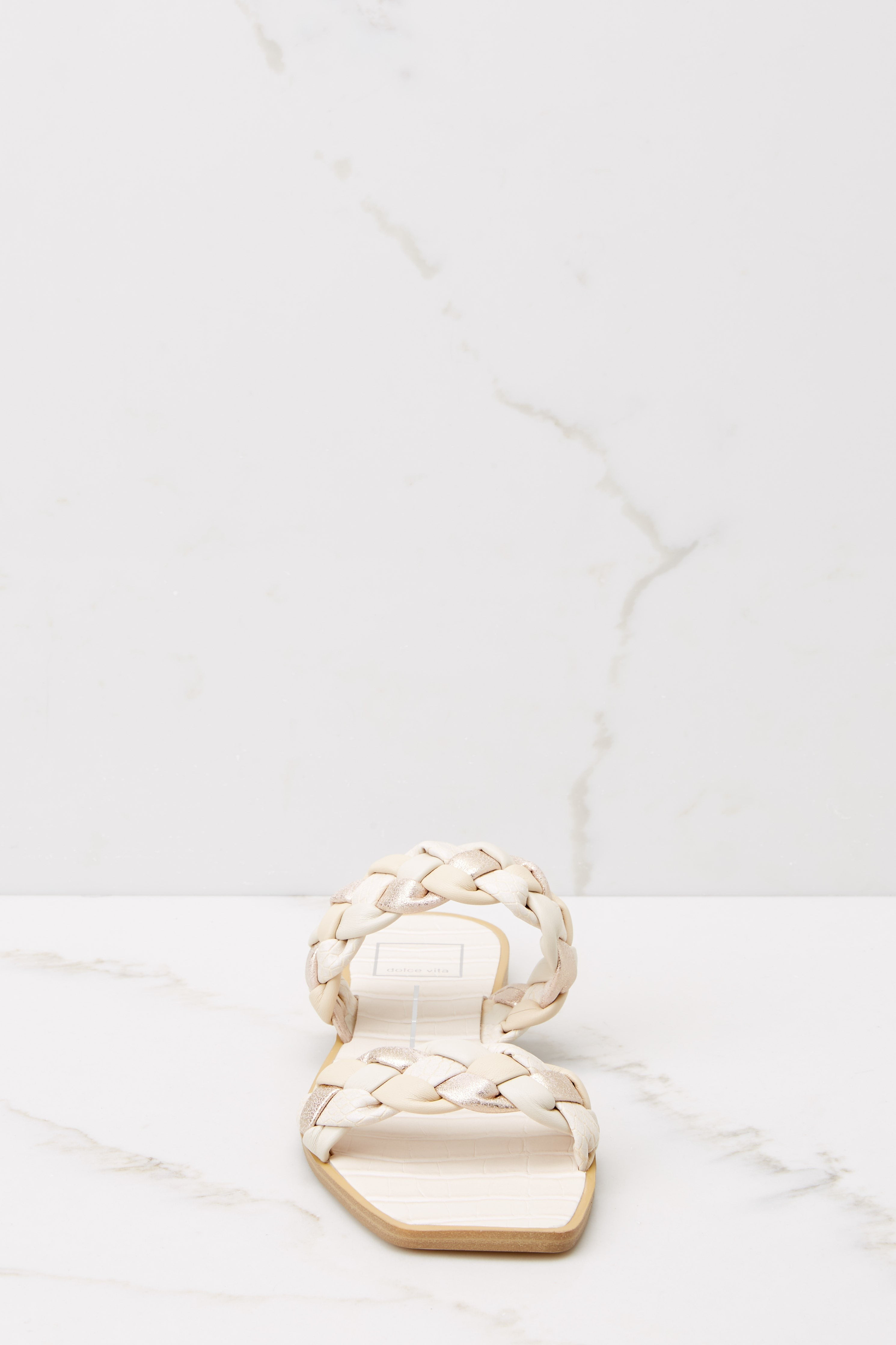 Indy Ivory Multi Stella Sandals | Red Dress 