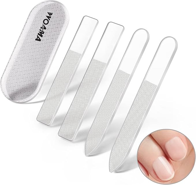 Nail File Glass Foot File Set Crystal Nail File and Buffers Manicure Pedicure Tools Nail Kit for ... | Amazon (US)