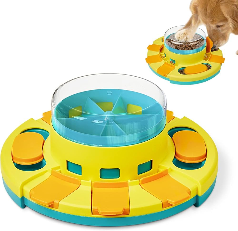 Potaroma Dog Puzzle Toy 2 Levels, Slow Feeder, Pup Food Treat Feeding Dispenser for IQ Training a... | Amazon (US)
