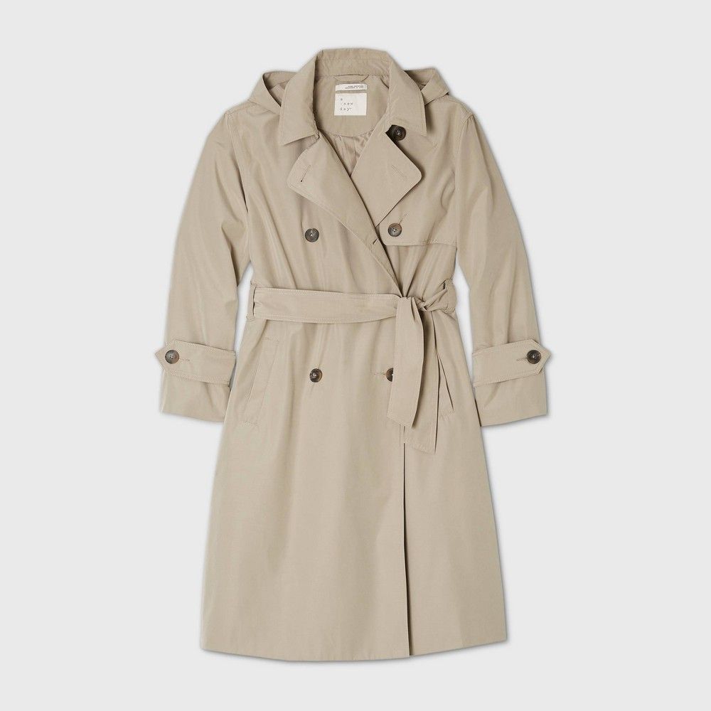 Women's Trench Coat - A New Day Khaki XS, Green | Target