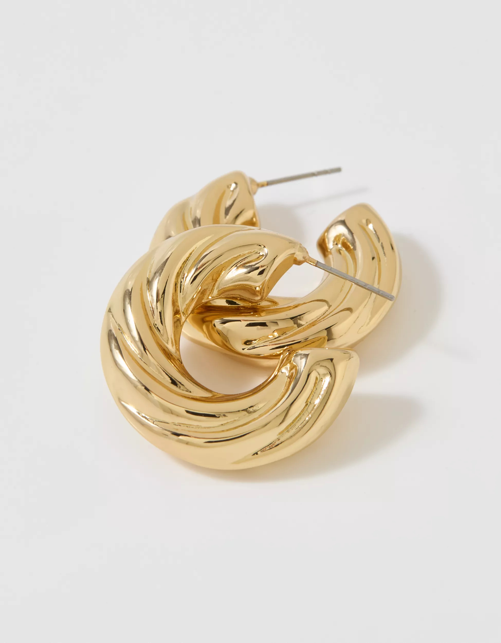 Aerie Chunky Croissant Hoop Earrings | Aerie