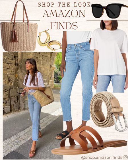 Pinterest Inspired Look!
You can’t miss when wearing a classic white T-shirt, straight leg jeans, and a straw purse! All styled from Amazon. 

#LTKstyletip #LTKFind #LTKshoecrush