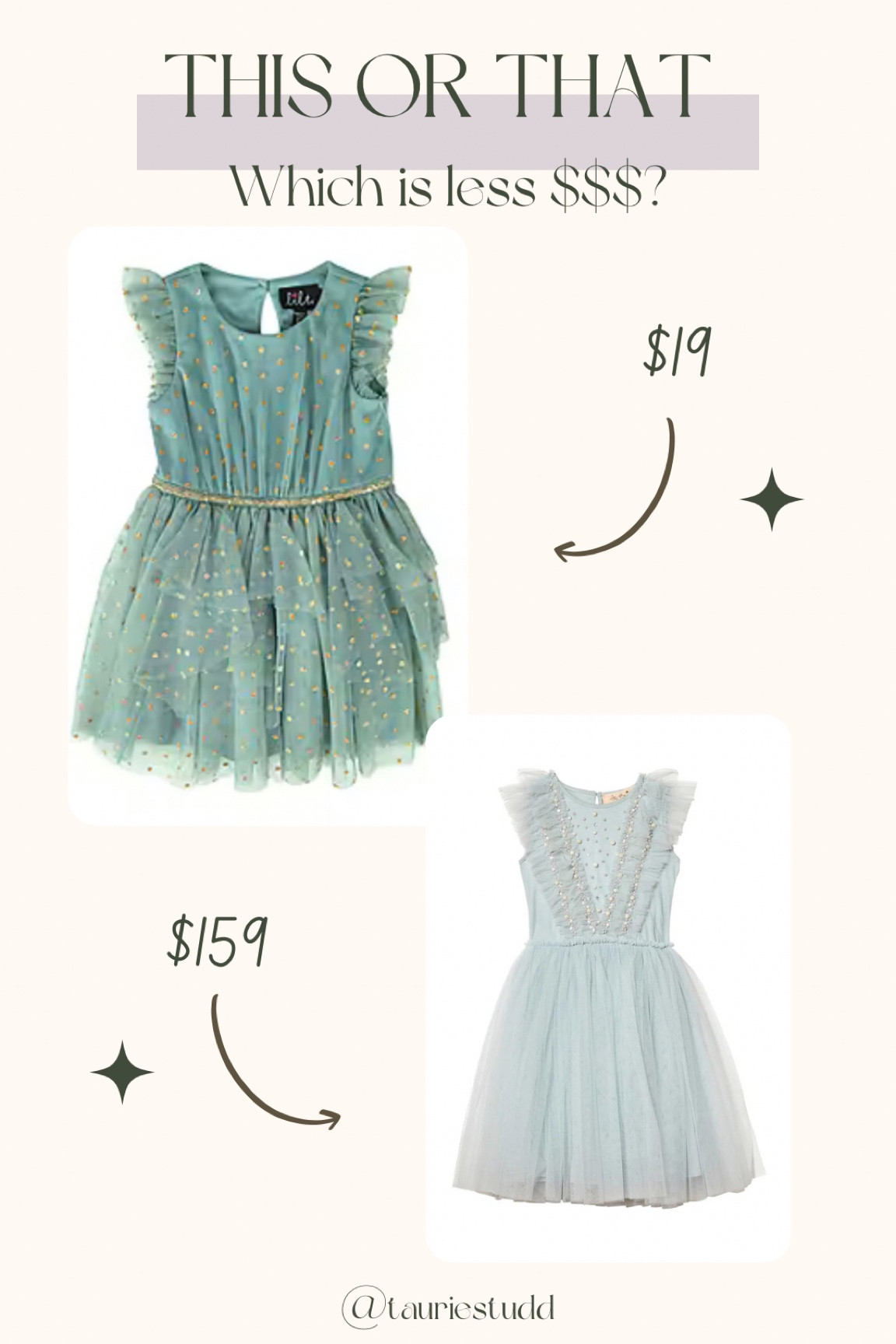 This or that // splurge or save// can you guess the less expensive item? // toddler party dresses // birthday outfit 

#LTKunder50 #LTKstyletip #LTKkids