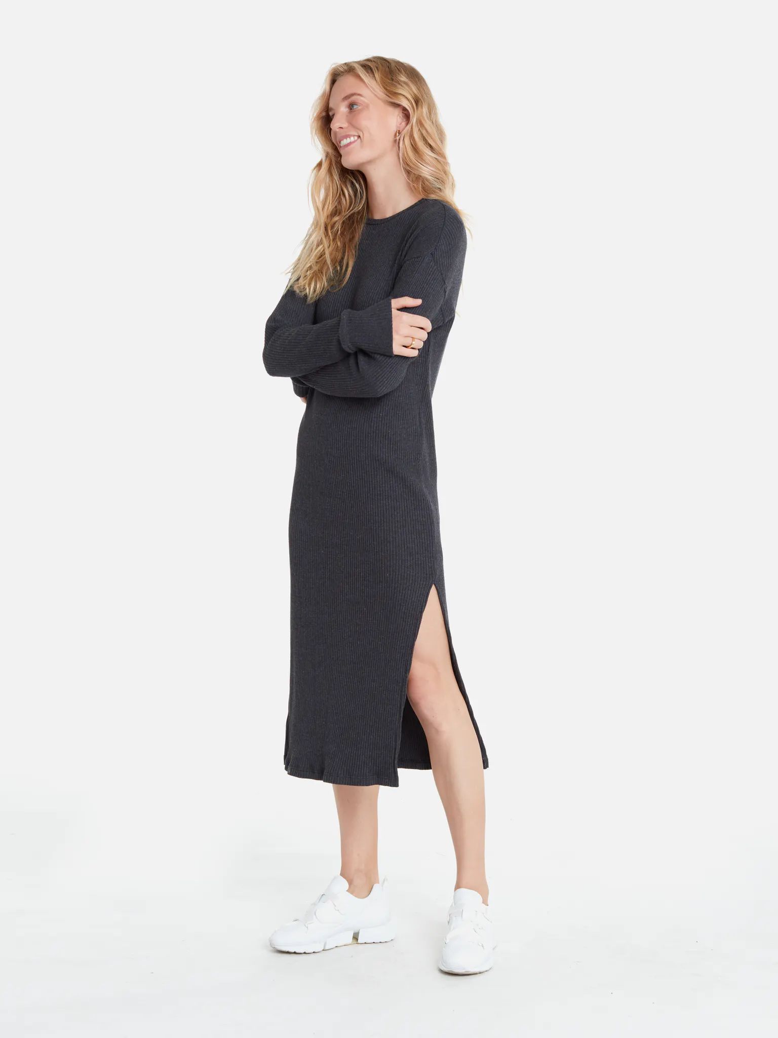 De Gaulle Rib Midi Dress | Verishop