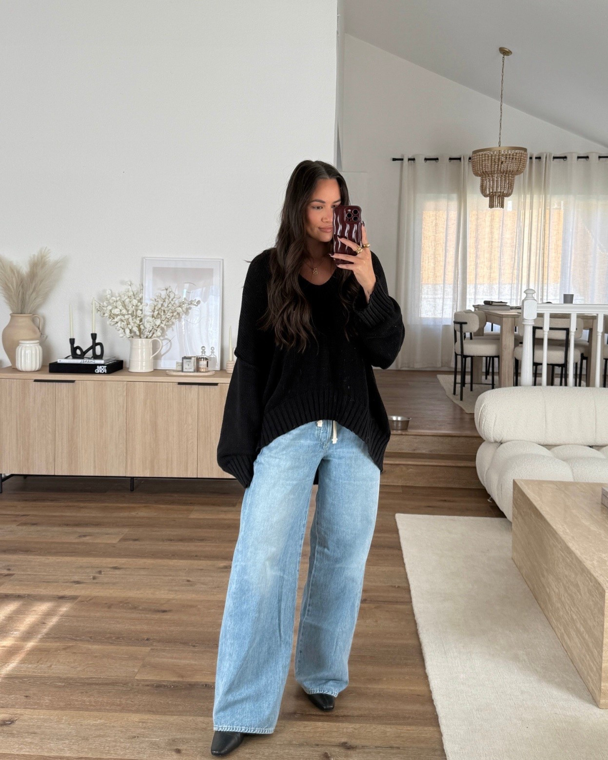 Casual jeans and sweater outfit for fall - the perfect cozy weekend outfit!

#LTKootd #LTKSeasonal