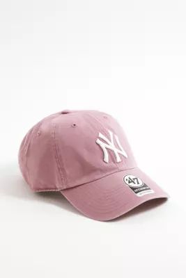 '47 Brand NY Yankees Pink Baseball Cap | Urban Outfitters (EU)