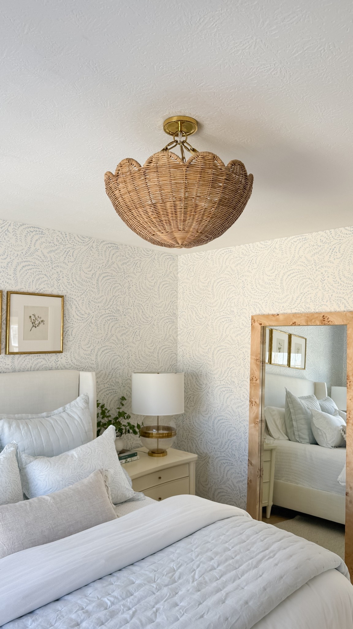 Love this scalloped rattan flush mount! Save 20% right now! 

#LTKHome #LTKStyleTip #LTKSaleAlert