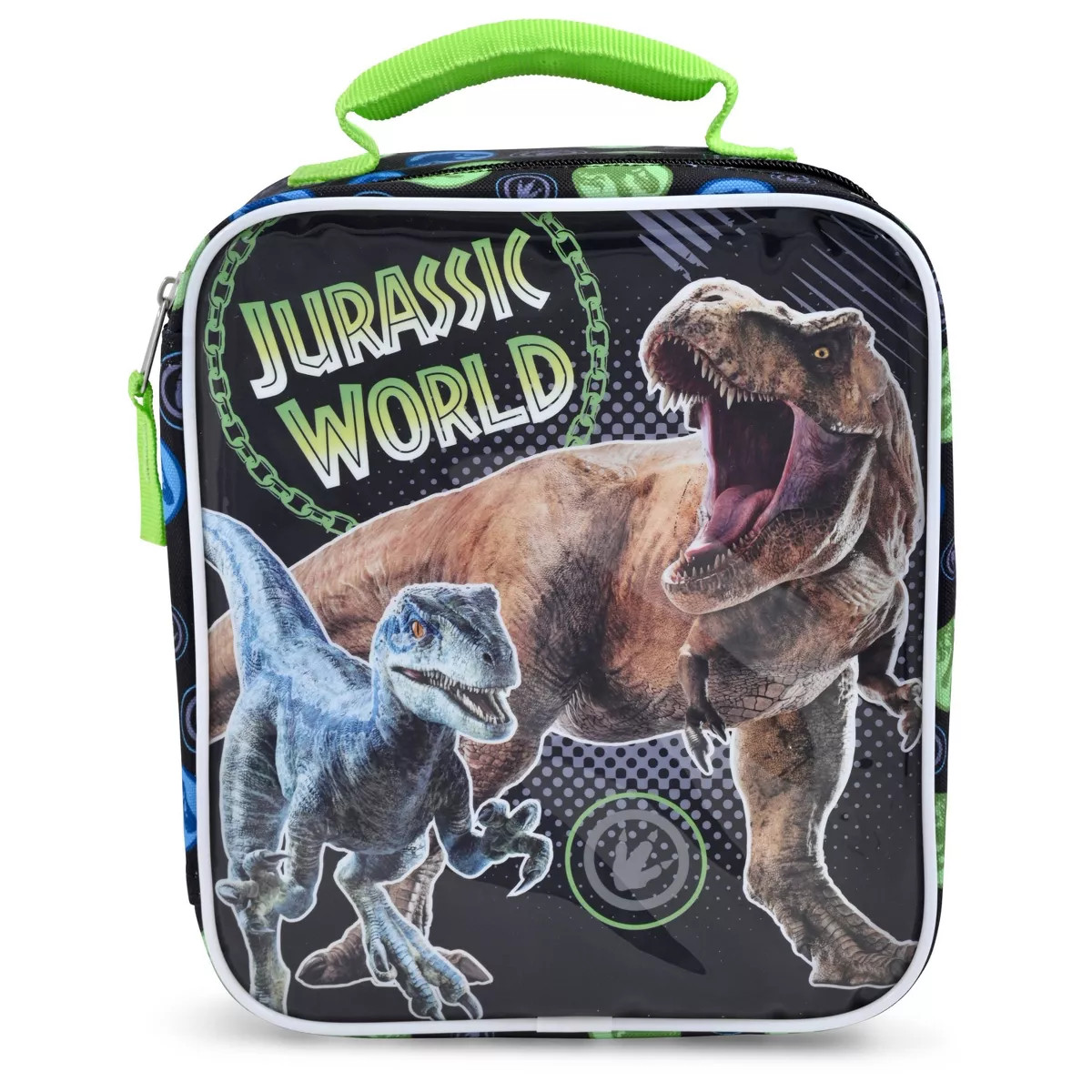 Jurassic World North-South Kids' Lunch Bag - Black | Target