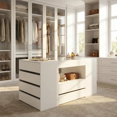 Fourteen Drawer Closet Island | Wayfair North America