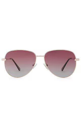 After Party Sunglasses in Gold & Polarized Brown Gradient | Revolve Clothing (Global)