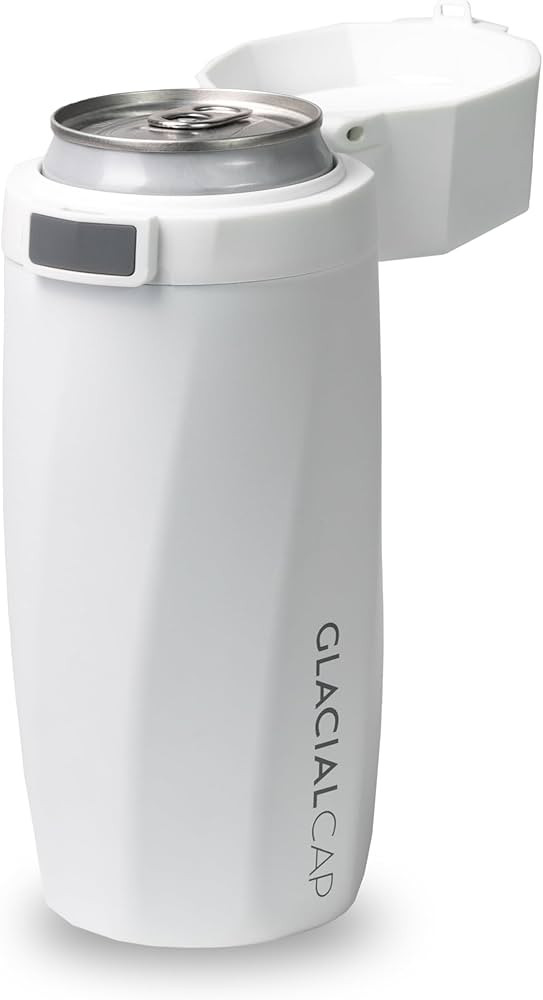 Skinny Can Coozie with locking-lid, Flip and Sip, Small, White, 00196852799329 | Amazon (US)