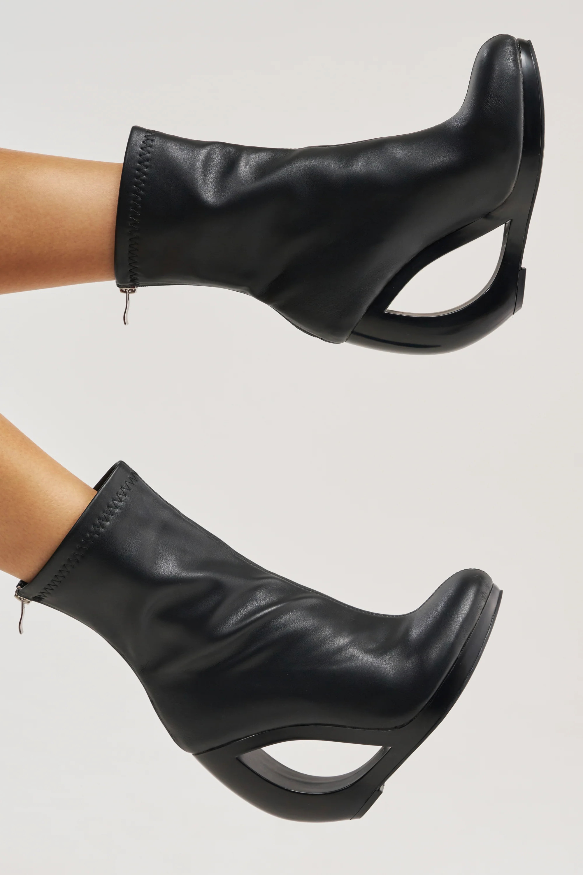 AZALEA WANG RAPTURE OPEN WEDGE COCKTAIL BOOTIE | AKIRA