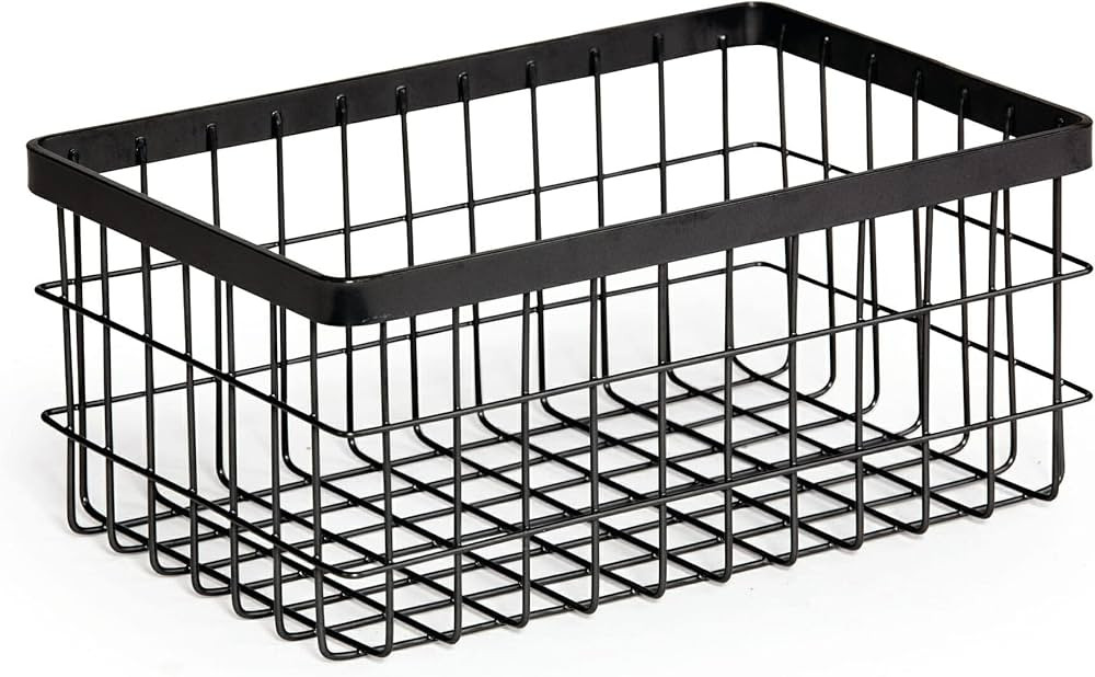 G.E.T. WB-964-MG Rectangular Metal Storage Wire Basket for Pantry, Produce and More, 9" x 6" x 4" | Amazon (US)