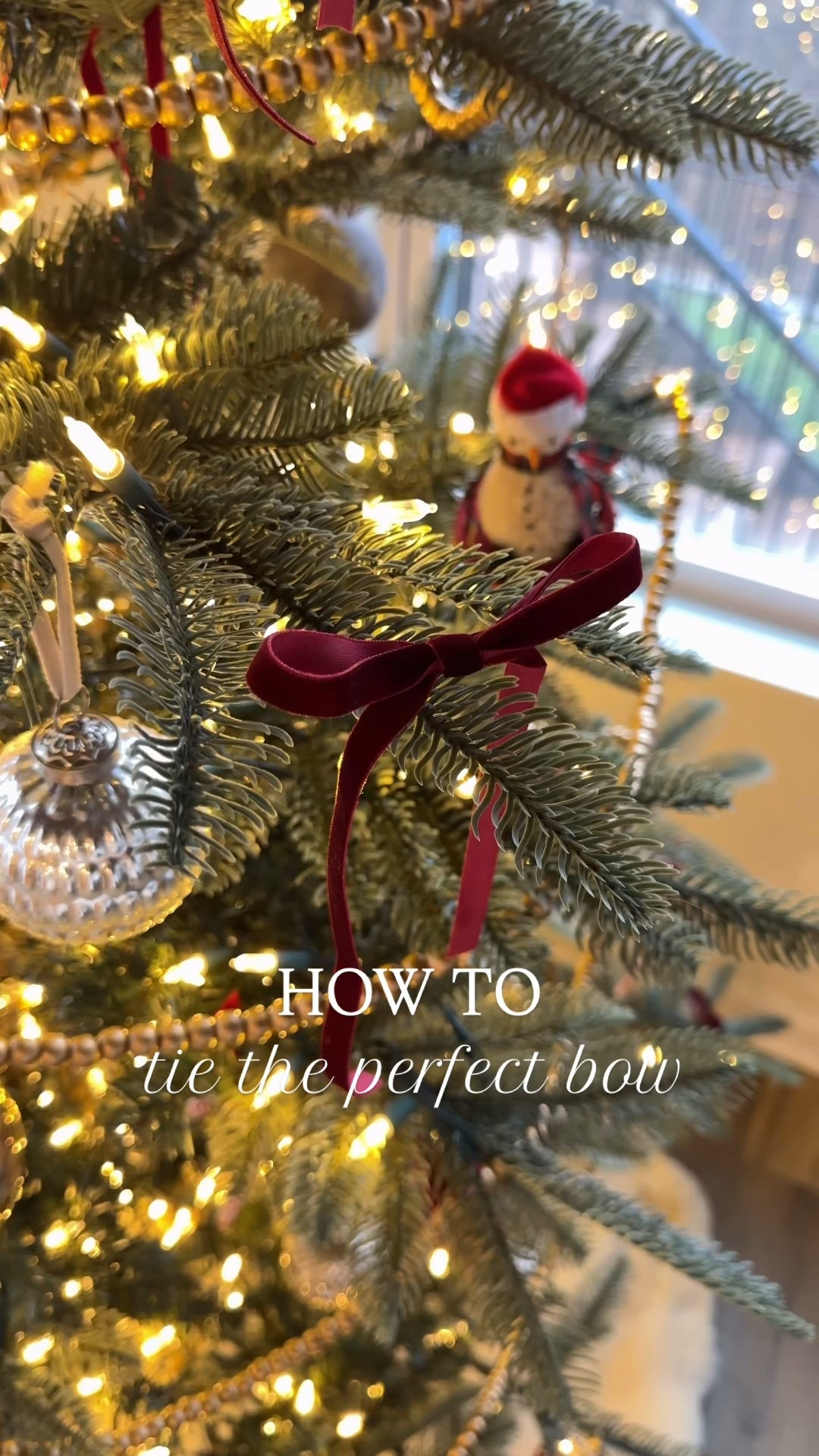 How I tied the bows on our tree!

#LTKHome #LTKHoliday #LTKSeasonal