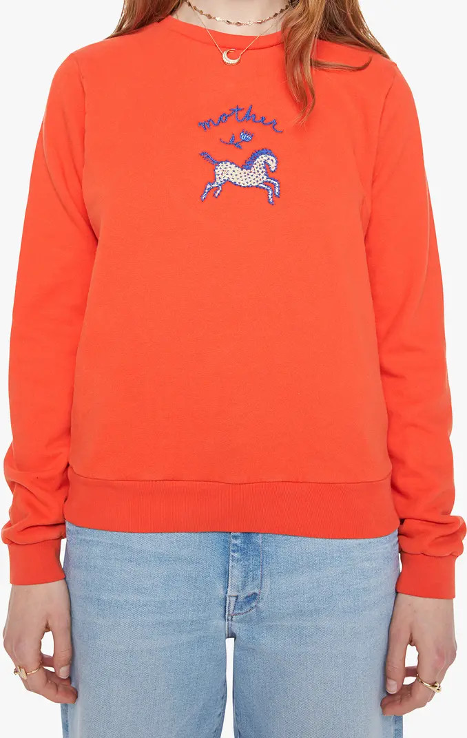 The Camper Embroidered Cotton Sweatshirt | Nordstrom