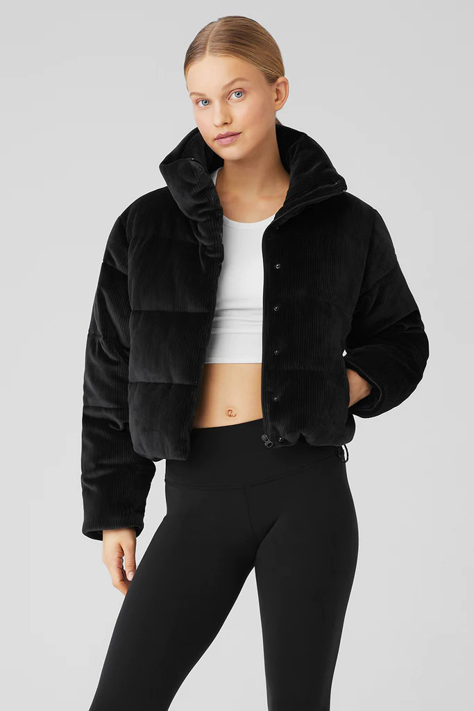 Ribbed Velour Gold Rush Puffer | Alo Yoga (US)