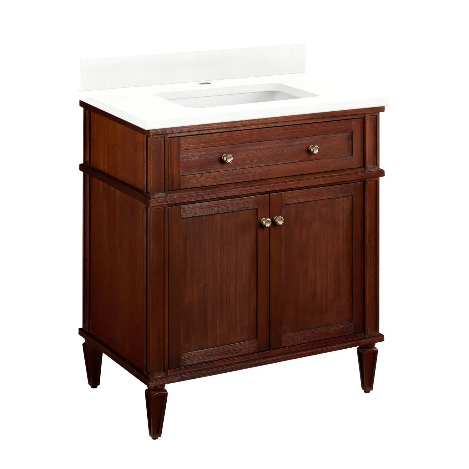 30" Elmdale Single Bathroom Vanity Set with Rectangular Undermount Sink | Wayfair North America