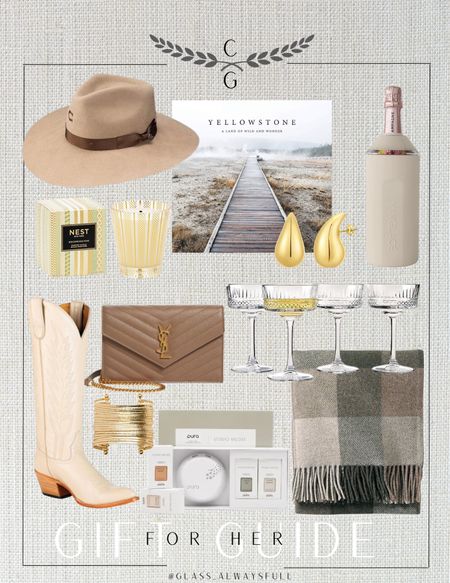 Gift guide for her, gifts for her, Christmas gift ideas for her, hostess gift, Christmas gift, gift guide, holiday home, cowboy boots, throw blanket, Yellowstone book, felt hat, Amazon home, fall, fall home. Callie Glass @glassalwaysfull 

#LTKGiftGuide #LTKCyberWeek #LTKSeasonal