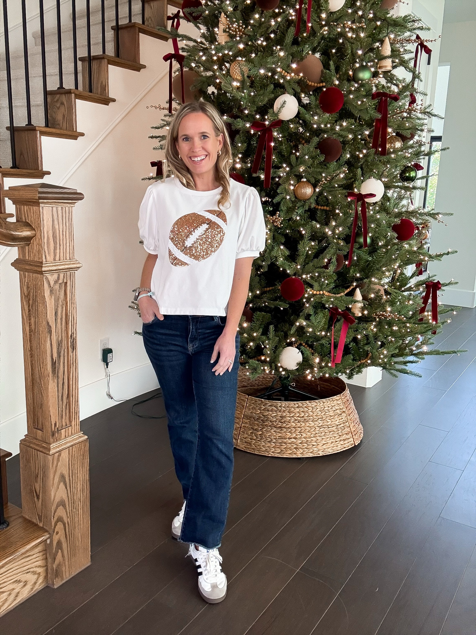 Fall football outfit
This football sequence shirt is thicker almost like sweatshirt material 
Code JOYFULLYSO to save 

#LTKGiftGuide #LTKSeasonal #LTKHoliday