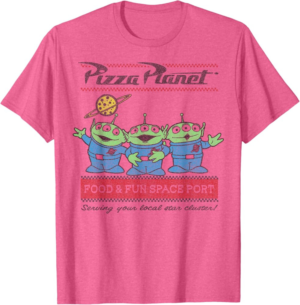 Disney Pixar Toy Story Pizza Planet Aliens T-Shirt | Amazon (US)