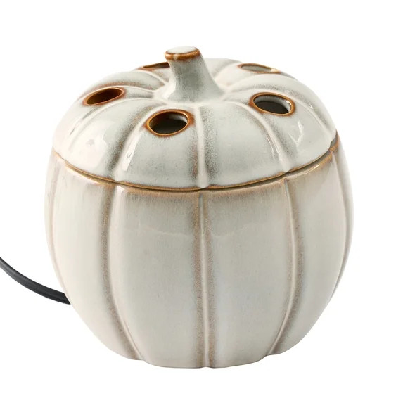 BHG Reactive Glaze Pumpkin Wax Warmer + Farm Apple Pumpkin Wax Melt Starter Kit | Walmart (US)