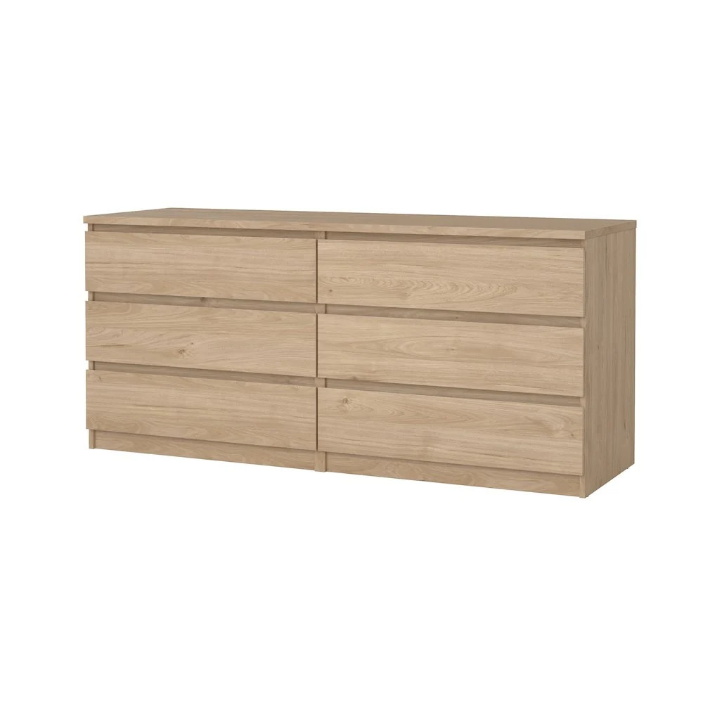 Scottsdale 6 Drawer Double Dresser, Jackson Hickory | Shop Simon